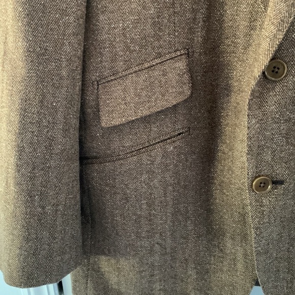 Abbeydale brown herringbone sport blazer classic size‎ 42R 100% wool - Picture 4 of 15